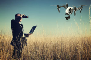 Image of Man Searching for Drone Services