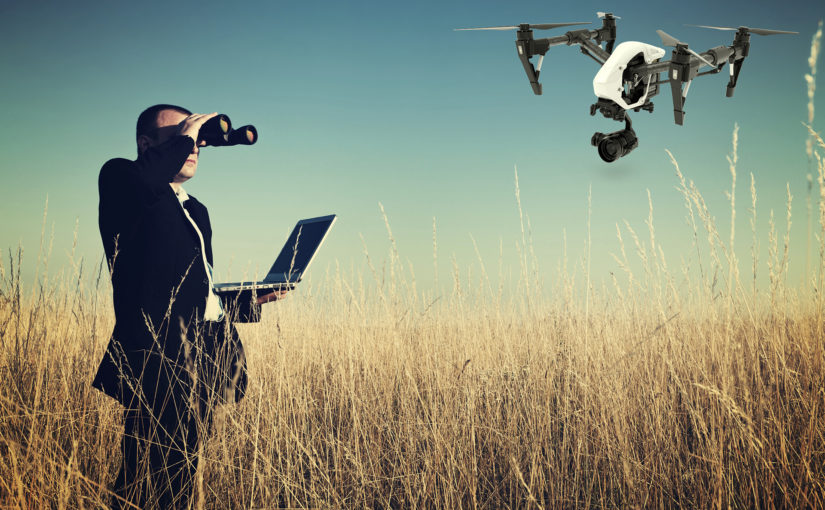Image of Man Searching for Drone Services