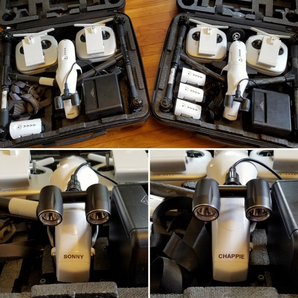 Image of Two DJI Inspire 1 Pro Drones